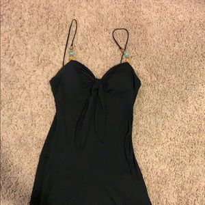 Dressy black dress with cute beads